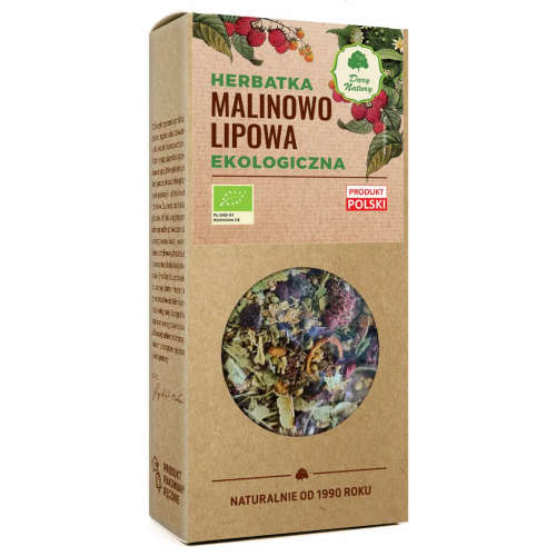 Herbatka Malinowo - Lipowa BIO 80g DARY NATURY