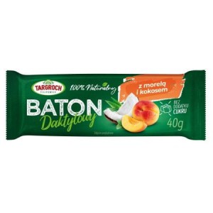 Baton daktylowy z kokosem i morelami 40 g Targroch