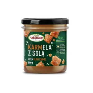 Krem KARMELA Z SOLĄ - o smaku słonego karmelu - słoik szkło 300 g Targroch