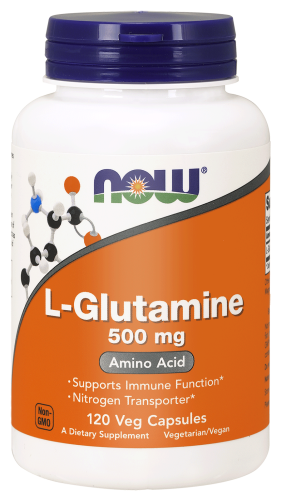 NOW L- GLUTAMINE  500mg 120 kaps.