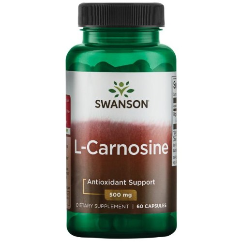 SWANSON L-karnozyna 500mg 60kapsułek