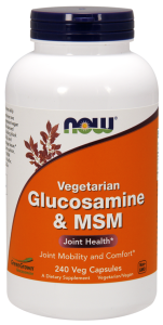 NOW GLUCOSAMINE & MSM Wegetariańska 240 kaps.