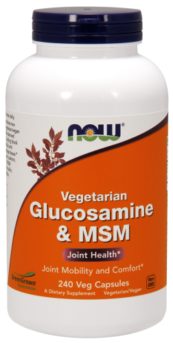 NOW GLUCOSAMINE & MSM Wegetariańska 240 kaps.