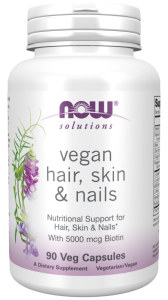 NOW VEGAN HAIR SKIN & NAILS 90 kaps