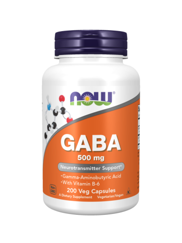 NOW GABA 500 mg 200 kaps