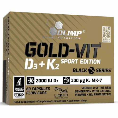 Olimp Gold - Vit D3 + K2 2000IU Sport Edition 60 kapsułek