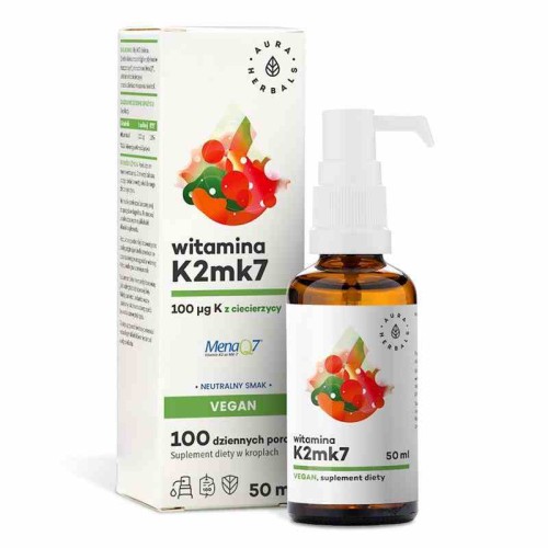 Witamina K2 100 µg Vegan, krople 50 ml