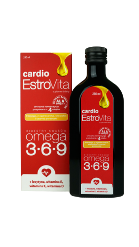 EstroVita Cardio Kwasy Omega 3-6-9 dla seniorów 250 ml