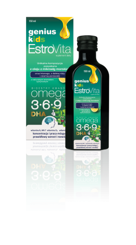 Estrovita Genius kids o smaku cytrynowym 150ml