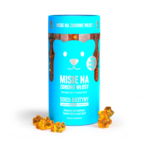 Noble Health Misie na zdrowe włosy 60 żelek