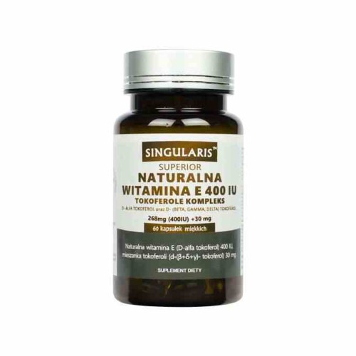 Singularis Naturalna Witamina E Tokoferole Forte 60 kapsułek
