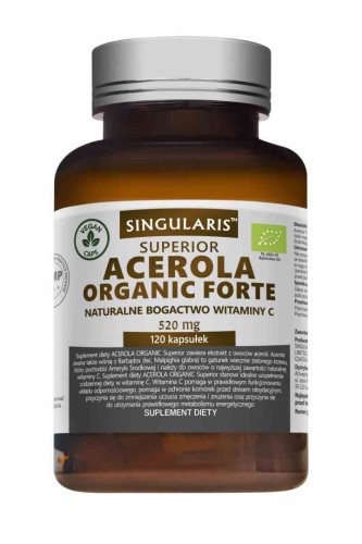 Singularis Acerola Organic Forte 520 mg 120 kapsułek