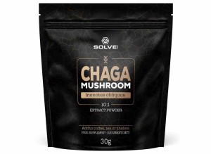 SolveLabs Chaga (Błyskoporek Podkorowy) 10:1 Mushroom Powder 30g