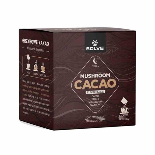 SolveLabs Mushroom Cacao Elixir 12 saszetek