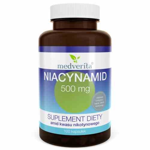 Medverita Niacynamid 500 mg 100 kapsułek