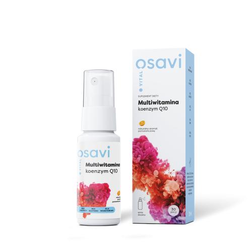 Osavi Multiwitamina Koenzym Q10 25 ml w sprayu o smaku pomarańczowym