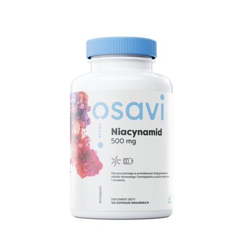 Osavi Witamina B3 (Amid kwasu nikotynowego) 500 mg 120 kapsułek