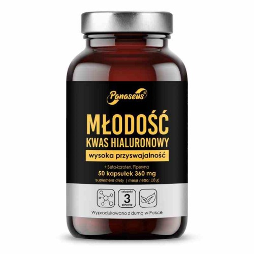 Panaseus Młodość Kwas hialuronowy 50 kapsułek