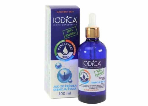 IODICA Naturalny koncentrat jodu 100ml butelka szklana + pipeta