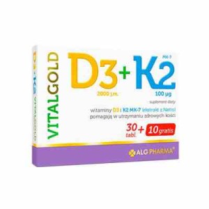 Alg Pharma D3+K2 VitalGold 40 tabletek