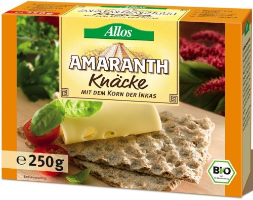 BIO AMARANTH KNAP BROOD 250 g - ALLOS