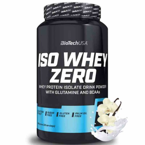 BioTech USA Iso Whey 908g bez laktozy o smaku waniliowym