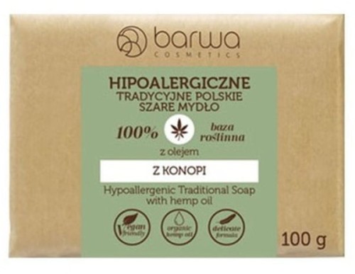 Barwa Mydło hipoalergiczne z olejem z konopnym 100
