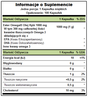 Omega3 fish oil 1000mg 100 capsules Puritan's Pride