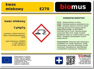 Lactic acid 80% 1l BIOMUS