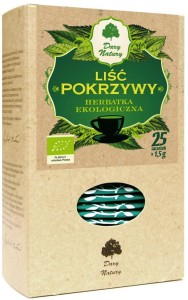 HERBATKA LIŚĆ POKRZYWY BIO (25 x 1,5 g) - DARY NATURY