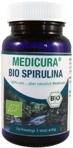 SPIRULINA TABLETS BIO 60 g (150 PIECES) - MEDICURA