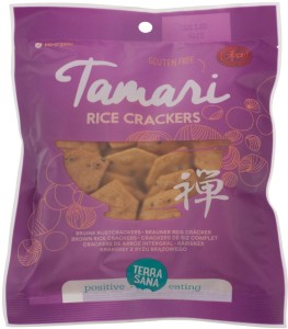 BRUINE RIJSTCRACKERS TAMARI BIO 60 g - TERRASANA