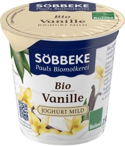VANILLA YOGHURT BIO 150 g - SOBBEKE