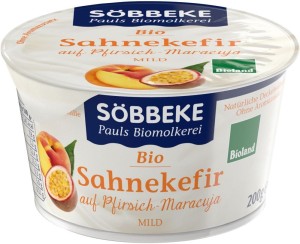 ROMIGE PERZIK-MARACUIA KEFIR BIO 200 g - SOBBEKE