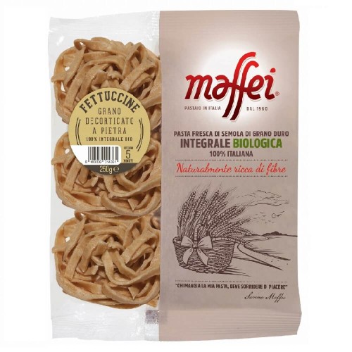 Fresh  Whole Grain Pasta Fettuccine BIO 250 g Maffei