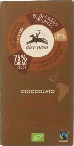 CZEKOLADA GORZKA FAIR TRADE BIO 100 g - ALCE NERO