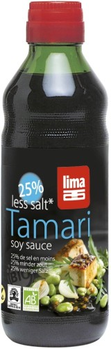 TAMARISAUS 25% MINDER ZOUT GLUTENVRIJ BIO 500 ml - LIMA