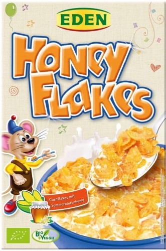 CORNFLAKES WITH HONEY  BIO 375g - EDEN
