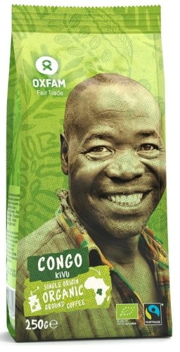 Arabica gemalen koffie uit de buurt van Kivu Lake FAIR TADE BIO 250 g - OXFAM
