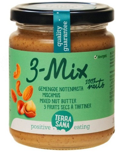 NUT CREAM MIX (3 NUTS) BIO 250 g - TERRASANA