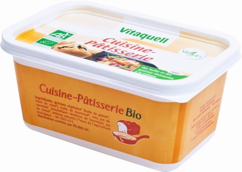 MARGARINE FOR BAKING AND FRYING BIO 500 g - VITAQUELL