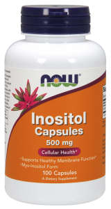 Inozytol Inositol capsules 500mg 100 kapsułek NOW FOODS