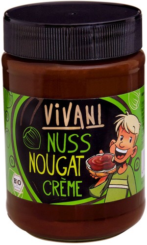NOTEN- EN CHOCOLADECRME BIO 400 g - VIVANI