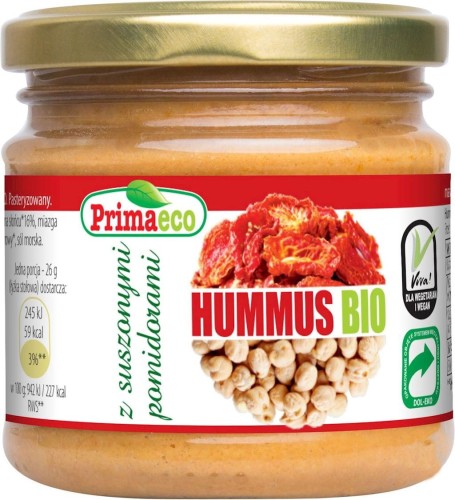 HUMMUS WITH DRIED TOMATOES BIO 160 g - PRIMAECO