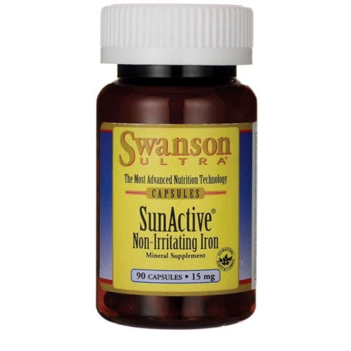 SunActive Iron 15mg 90 capsules SWANSON