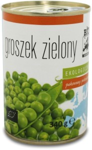 CANNED GREAN PEAS BIO 340 g (270 g) - BIO EUROPA