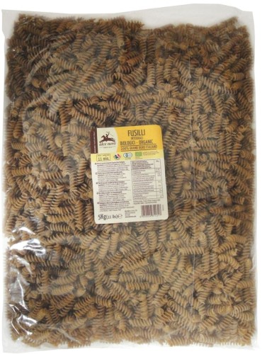 PASTA (SEMOLINE WHOLEMEAL) SPIRALS BIO 5 kg - HORECA (ALCE NERO)