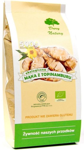 MĄKA Z TOPINAMBURU BEZGLUTENOWA BIO 500 g - DARY NATURY