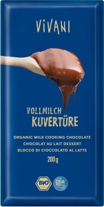 MILK COUVERTURE FOR COOKING BIO 200 g - VIVANI