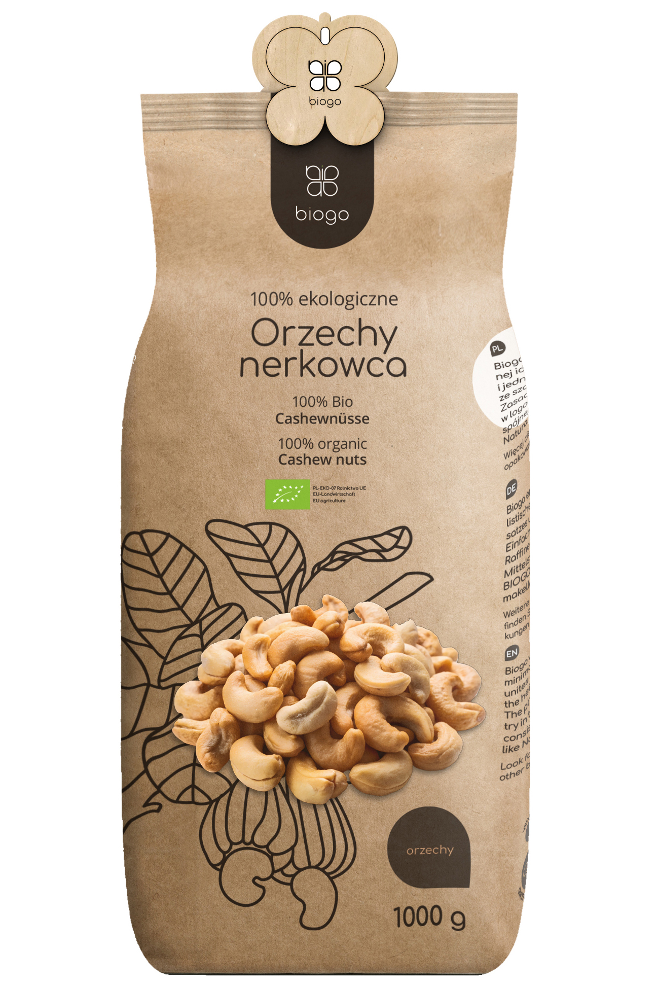 Orzechy nerkowca BIO 1 kg BIOGO